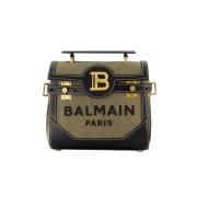 Canvas handbags Balmain , Green , Dames