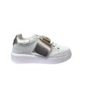 Nuke45 Sneakers - Wit/Zilver Pollini , White , Dames