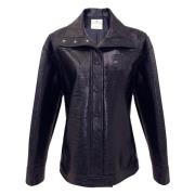 Donkerblauwe jas met futuristische silhouet Courrèges , Black , Dames