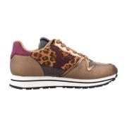 Dierenprint Sneakers voor Modieuze Vrouwen Victoria , Multicolor , Dam...