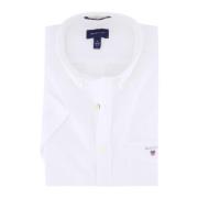 Casual wit overhemd met korte mouwen Gant , White , Heren