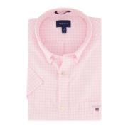 Casual roze overhemd met korte mouwen Gant , Pink , Heren