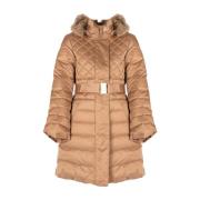 Gewatteerd Jack met Afneembare Capuchon Guess , Beige , Dames