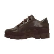 Stijlvolle Veterschoenen Geox , Brown , Dames