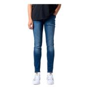 Klassieke Blauwe Slim-fit Jeans Jack & Jones , Blue , Heren