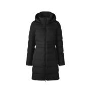 Zwarte Aurora Parka - Iconisch Logo Canada Goose , Black , Dames