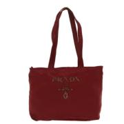 Pre-owned Fabric totes Prada Vintage , Red , Dames