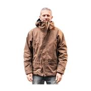 Donkerbruine Mountain Jacket met Bruine Voering Manifattura Ceccarelli...