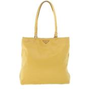 Pre-owned Fabric totes Prada Vintage , Yellow , Dames