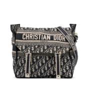 Pre-owned Canvas dior-bags Dior Vintage , Blue , Dames