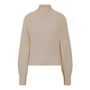 Gebreide trui met relaxte pasvorm in beige Hugo Boss , Beige , Dames