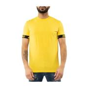 Ronde hals T-shirt voor heren Dsquared2 , Yellow , Heren