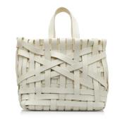 Pre-owned Leather totes Jil Sander Pre-owned , White , Dames