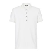 Katoenen piqué polo Balmain , White , Heren