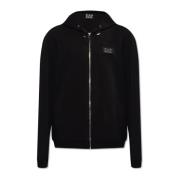 Hoodie met logo Emporio Armani EA7 , Black , Heren