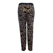 Voldoende broek met gouden bloemen Chloé Pre-owned , Black , Dames