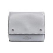 Pre-owned Leather wallets Valentino Vintage , Gray , Dames