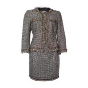 Tweedehands Dres Chanel Vintage , Gray , Dames