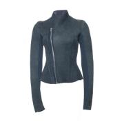 Pre-owned Leather tops Rick Owens Pre-owned , Blue , Dames