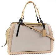 Pre-owned Leather handbags Coach Pre-owned , Beige , Dames