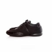 Pre-owned Leather sneakers Prada Vintage , Black , Dames