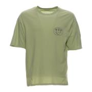 Lichtgroene T-Shirt en Polo Amish , Green , Heren