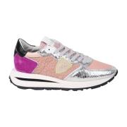 Panelled lage sneakers Philippe Model , Pink , Dames