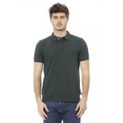 Groen Katoenen Polo Shirt met Borduursel Baldinini , Green , Heren