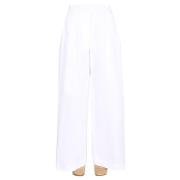 Wide LEG Trousers Aspesi , White , Dames