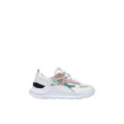 Witte Hardloopsneaker met Roze Suède - Fuga 2.0 D.a.t.e. , White , Dam...