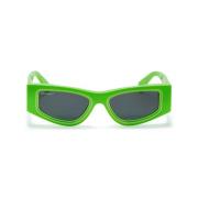 Glasses Off White , Green , Unisex