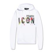 Iconische Luxe Hoodie - Dsquared2 Dsquared2 , White , Heren