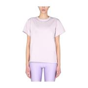 Regelmatig fit T-shirt Helmut Lang , Pink , Dames