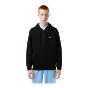 Stijlvolle Zip-Through Sweatshirt voor Heren Lacoste , Black , Heren