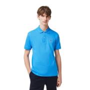 Korte Mouw Polo Shirt Lacoste , Blue , Heren