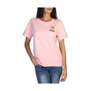Stijlvol en veelzijdig roze T-shirt Moschino , Pink , Dames