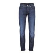 Donkerblauwe Denim Jeans Pierre Cardin , Blue , Heren