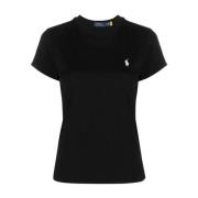 Casual T-shirt met korte mouwen voor dames Ralph Lauren , Black , Dame...