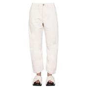 Wijde broek Jil Sander , White , Dames