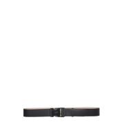 Tuck Buckle Riem Alexander McQueen , Black , Heren