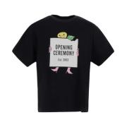 Logo T-shirt Opening Ceremony , Black , Heren