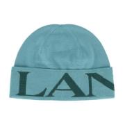 Geribbelde wollen hoed voor vrouwen Lanvin , Green , Unisex