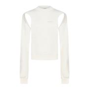 Cut-Out Sweatshirt Ambush , White , Dames