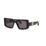 Rechthoekige zwarte zonnebril Roberto Cavalli , Black , Dames