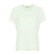 Logo Wit Crew Neck T-shirt Stella McCartney , White , Dames