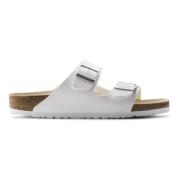 Arizona Birko-Flor Smalle Sandalen Birkenstock , White , Heren