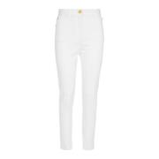 Slim fit jeans Balmain , White , Dames