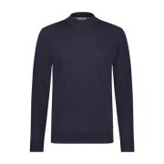 Mock Neck Pullover Gebreid Born With Appetite , Blue , Heren