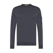 Round-neck Knitwear Born With Appetite , Gray , Heren
