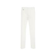 Witte Chino Broek voor Heren Paolo Pecora , White , Heren